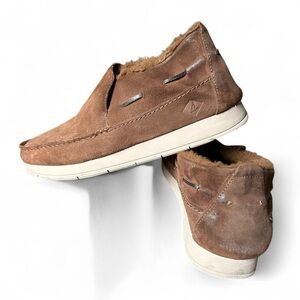 Sperry Top-Sider Moc-Sider Suede Slip-On Shoes – Men’s Size 10.5 (Brown)